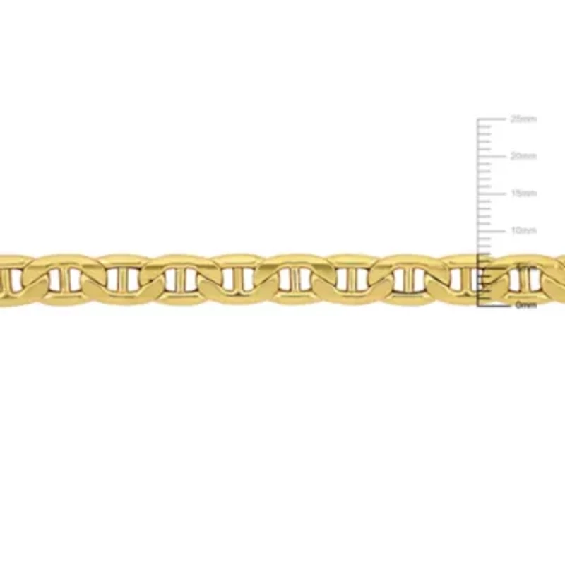 2-Piece Set of Men's 7mm Mariner Link Chain Necklace and Bracelet in 10K Yellow Gold, 20" & 7.5"