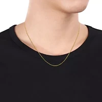 2-Piece Set of Men's 2.3mm Curb Link Chain Necklace and Bracelet in 10K Yellow Gold, 20" & 10"