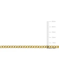 2-Piece Set of Men's 2.3mm Curb Link Chain Necklace and Bracelet in 10K Yellow Gold, 24" & 10"