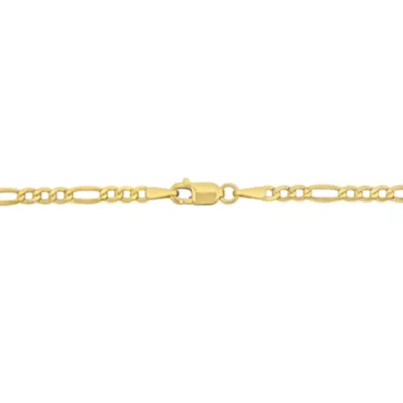 2-Piece Set of Men's 2.5mm Figaro Link Chain Necklace and Bracelet in 10K Yellow Gold, 22" & 9"