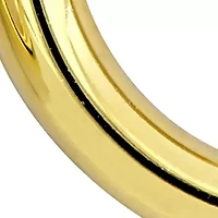 20mm Round Hoop Earrings in Yellow Plated Sterling SIlver