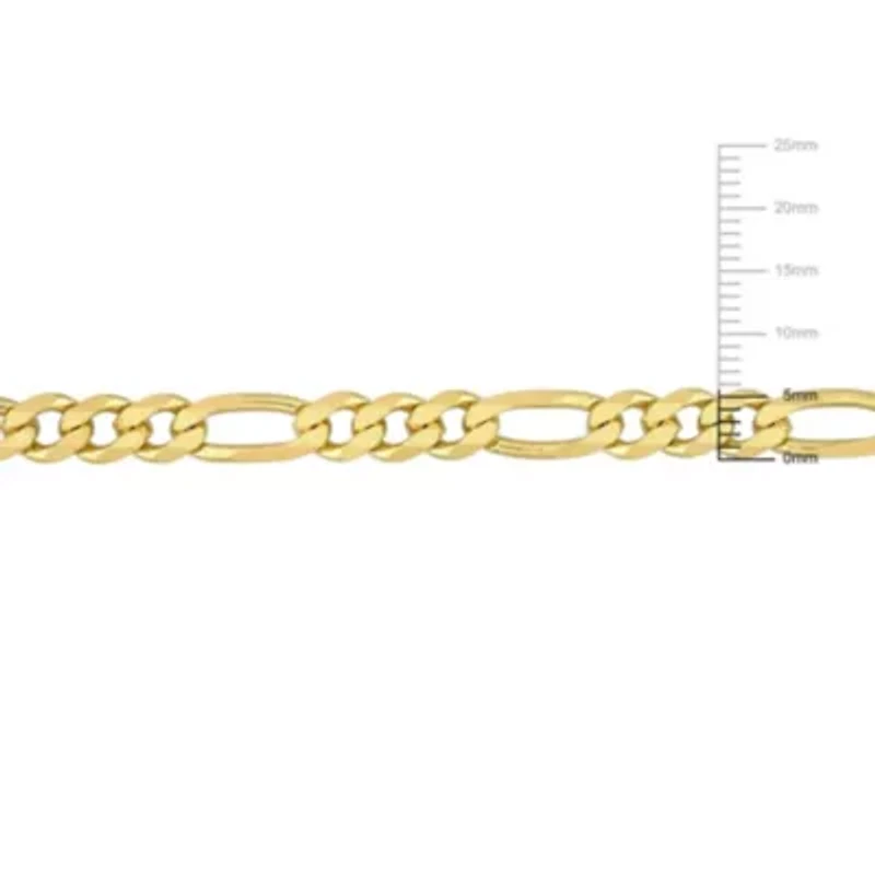 2-Pc Set of Men's 5.5mm Figaro Chain Necklace & Bracelet in Yellow Plated Sterling Silver