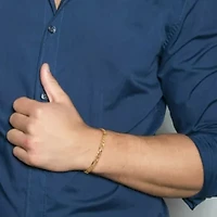 2-Pc Set of Men's 5.5mm Figaro Chain Necklace & Bracelet in Yellow Plated Sterling Silver