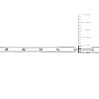 2-Pc Set of Men's 5mm Diamond Cut Paperclip Chain Necklace & Bracelet in Sterling Silver