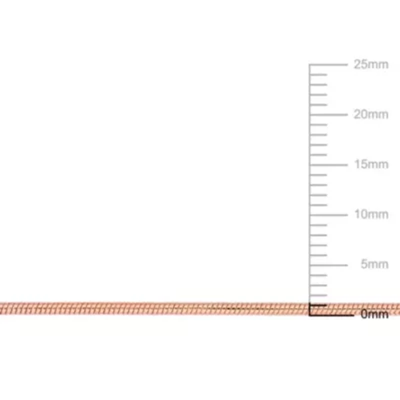 2-Pc Set of 1.2mm Snake Chain Necklace & Bracelet in Rose Plated Sterling Silver