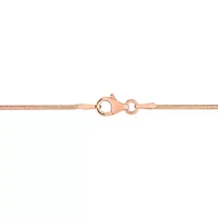 2-Pc Set of 1.2mm Snake Chain Necklace & Bracelet in Rose Plated Sterling Silver