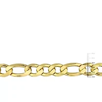 2-Pc Set of Men's 14.5mm Figaro Chain Necklace & Bracelet in Yellow Plated Sterling Silver