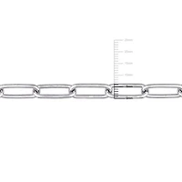 2-Pc Set of 6mm Polished Paperclip Chain Necklace & Bracelet in Sterling Silver