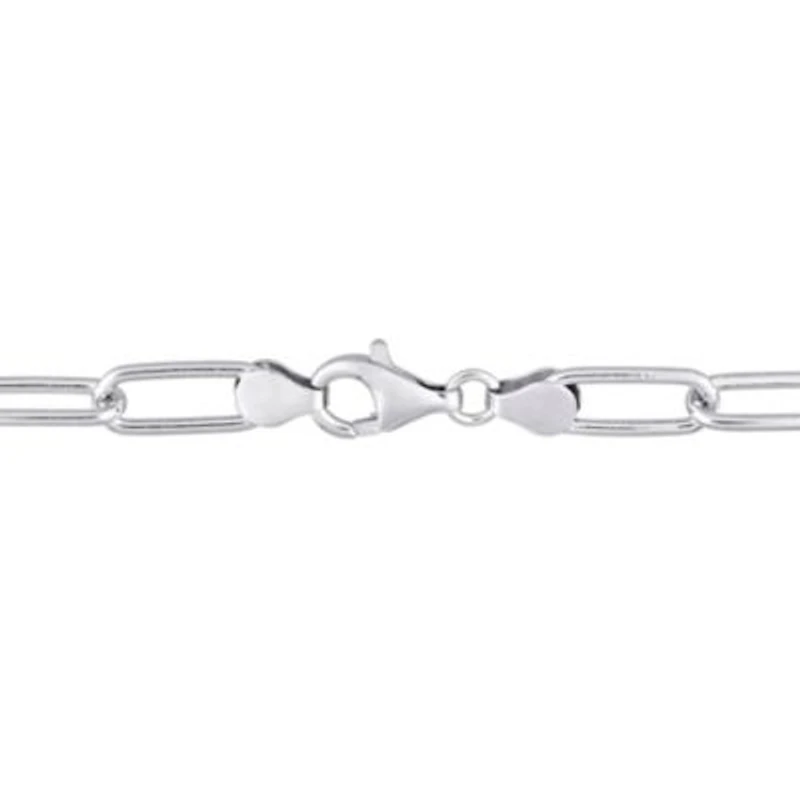 2-Pc Set of Men's 6mm Polished Paperclip Chain Necklace & Bracelet in Sterling Silver