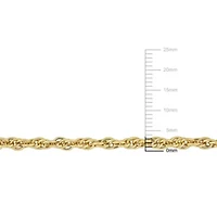 2-Pc Set of Men's 3.7mm Singapore Necklace & Bracelet in Yellow Plated Sterling Silver