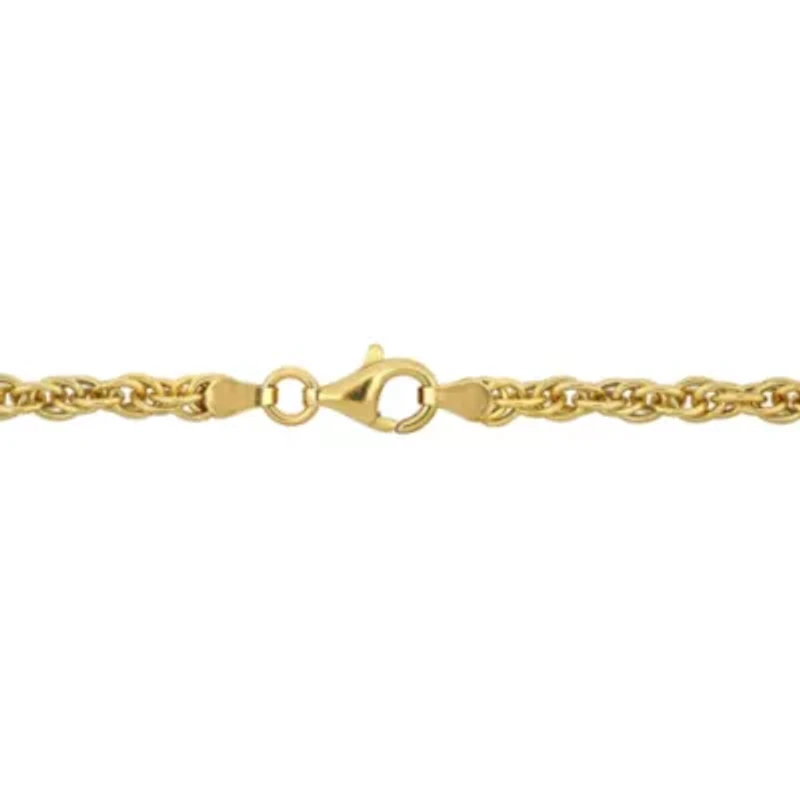2-Pc Set of Men's 3.7mm Singapore Necklace & Bracelet in Yellow Plated Sterling Silver