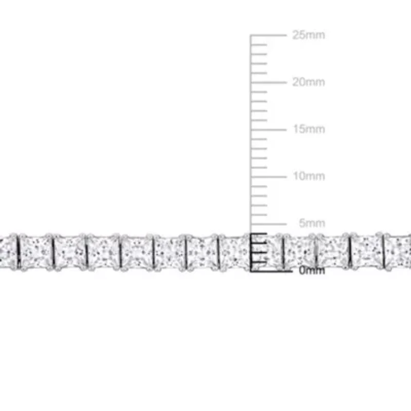 Lab Created 2-Pc Set of Men's Created White Sapphire Tennis Necklace & Bracelet in Sterling Silver