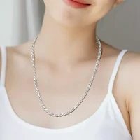 5mm Diamond Cut Rope Chain Necklace in Sterling Silver