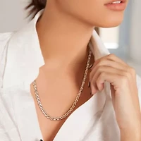 5mm Diamond Cut Rope Chain Necklace in Sterling Silver