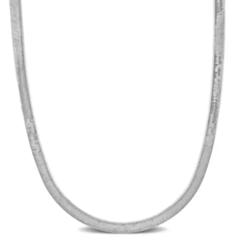 4.50mm Herringbone Necklace in Sterling Silver