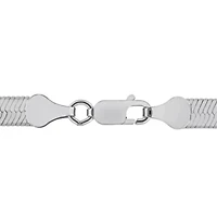 4.50mm Herringbone Necklace in Sterling Silver