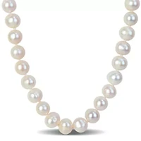 8-9 mm Cultured Freshwater Pearl Necklace with Brass Ball Clasp