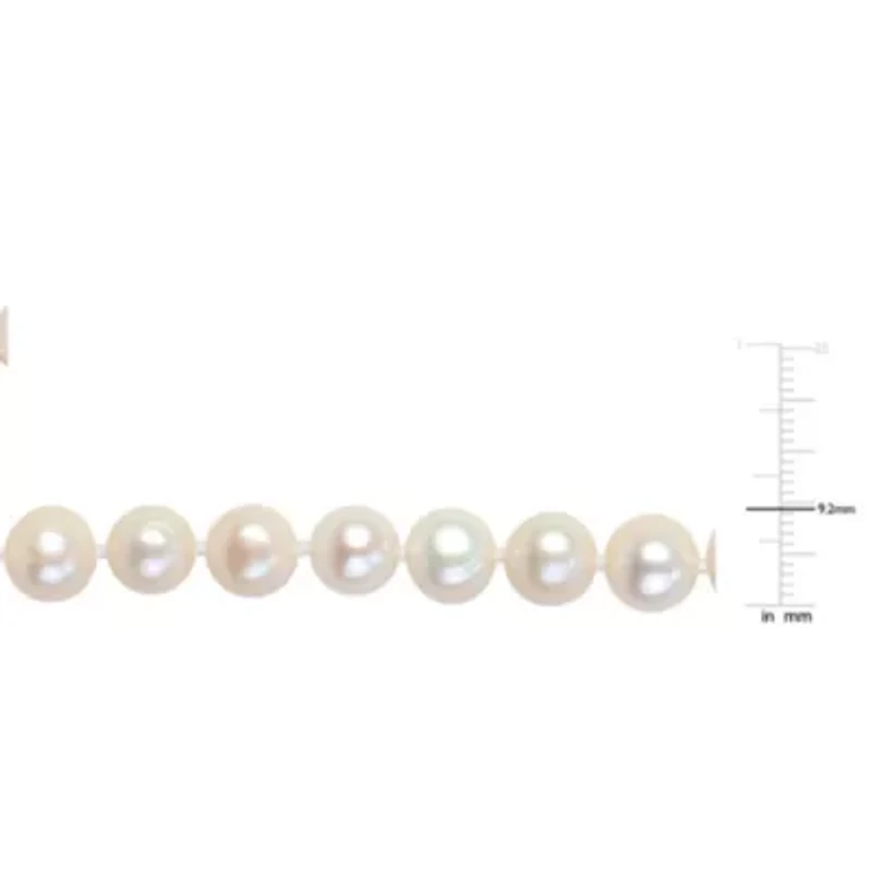 8-9 mm Cultured Freshwater Pearl Necklace with Brass Ball Clasp