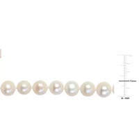 8-9 mm Cultured Freshwater Pearl Necklace with Brass Ball Clasp