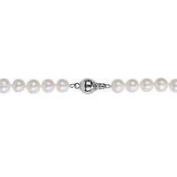 7-8 mm Cultured Freshwater Pearl Necklace with Brass Ball Clasp
