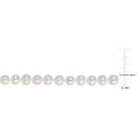 7-8 mm Cultured Freshwater Pearl Necklace with Brass Ball Clasp