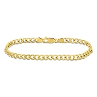 4.1mm Curb Chain Anklet in 14k Yellow Gold, 9 in