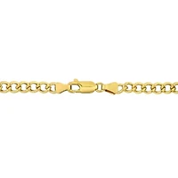 4.1mm Curb Chain Anklet in 14k Yellow Gold, 9 in