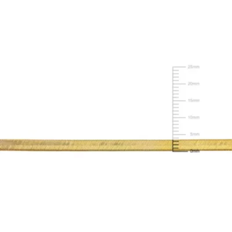 3.5mm Flex Herringbone Chain Anklet in 10k Yellow Gold, 9 in