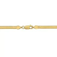 3.5mm Flex Herringbone Chain Anklet in 10k Yellow Gold, 9 in
