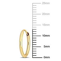 13mm Hoop Earrings in 14k Yellow Gold