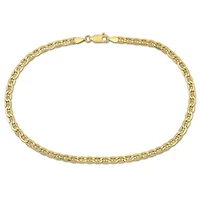 3.3mm Marine Link Anklet in 10k Yellow Gold, 10 in.