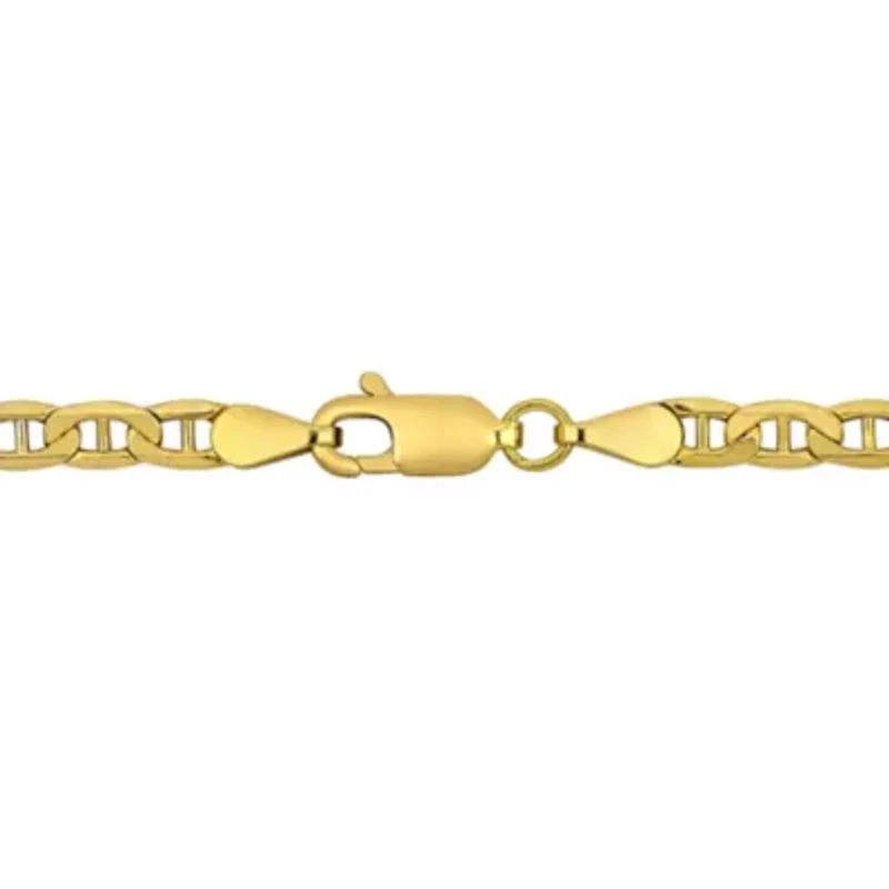 3.3mm Marine Link Anklet in 10k Yellow Gold, 10 in.