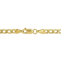 3.8mm Curb Link Bracelet in 10k Yellow Gold, 9 in