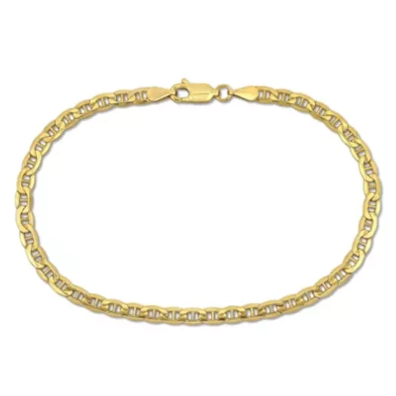 3mm Marine Link Bracelet in 10k Yellow Gold, 7.5 in