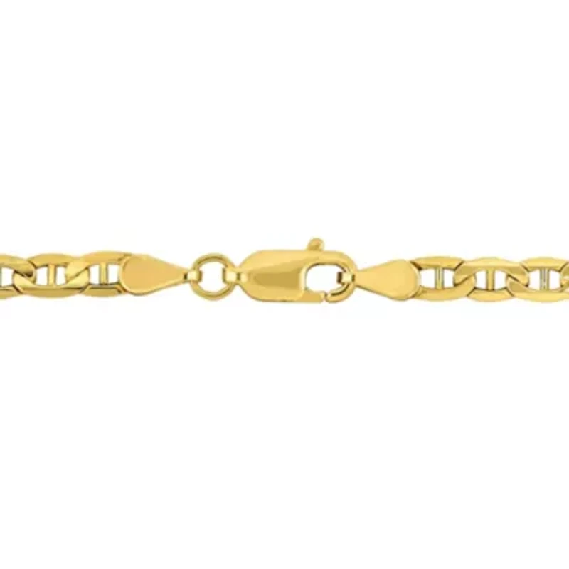 3mm Marine Link Bracelet in 10k Yellow Gold, 7.5 in
