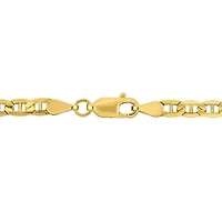 3mm Marine Link Bracelet in 10k Yellow Gold, 7.5 in