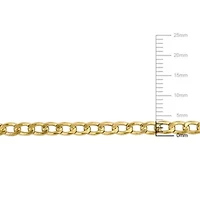 3.8mm Curb Link Necklace in 10k Yellow Gold, 24 in