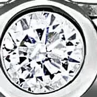 Lab Created Lab Grown Diamond Necklace in 14k White Yellow Gold, 16 "