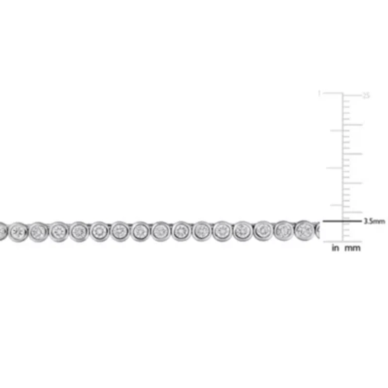 Lab Created Lab Grown Diamond Necklace in 14k White Yellow Gold, 16 "