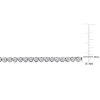 Lab Created Lab Grown Diamond Necklace in 14k White Yellow Gold, 16 "