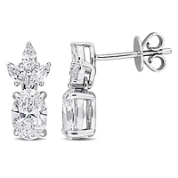 Lab Grown Diamonds Earrings in 14k White Gold