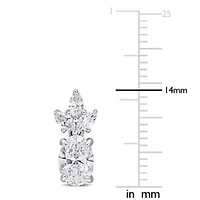 Lab Grown Diamonds Earrings in 14k White Gold