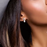 Lab Grown Diamonds Earrings in 14k White Gold