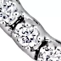 Lab Created Lab Grown Diamond Necklace in 14k White Gold, 17 "