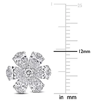 Lab Created Lab Grown Diamonds Post Earrings in 14k White Gold