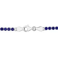 Lab Created White Sapphire Bracelet Sterling Silver