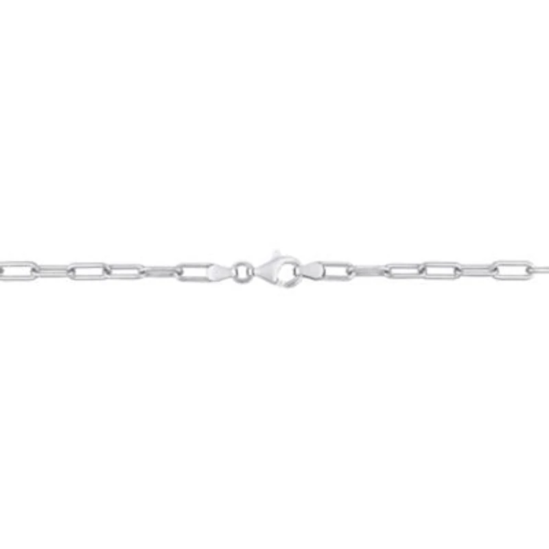 11-12mm Tahitian Cultured Pearl Oval Link Necklace in Sterling Silver