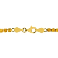 Madeira Citrine Bracelet in Yellow Plated Sterling Silver