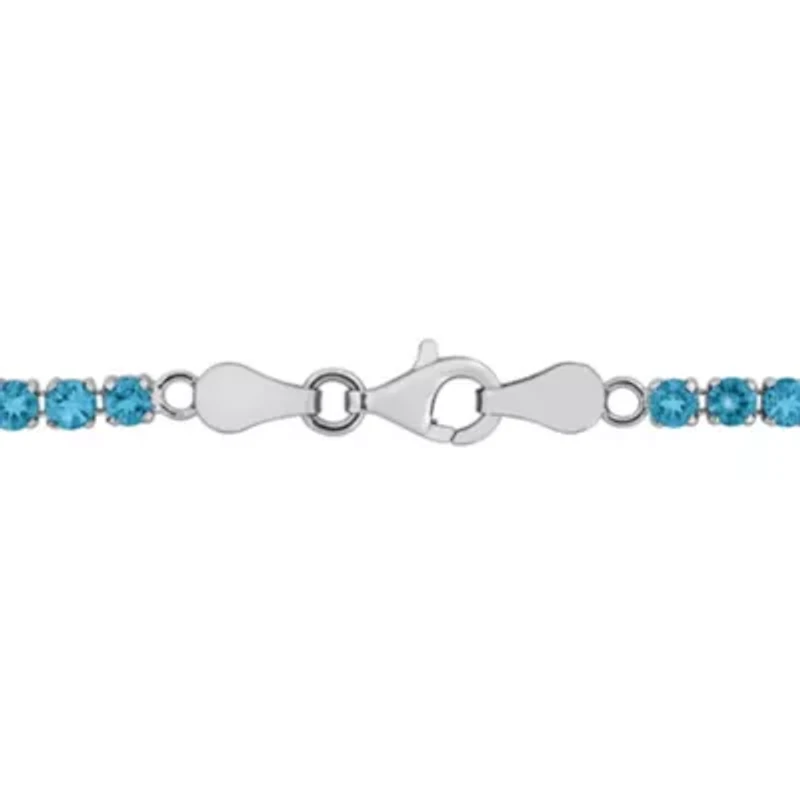London Blue Topaz Bracelet in Sterling Silver
