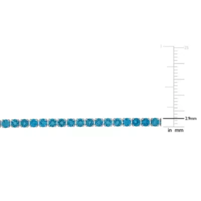 London Blue Topaz Bracelet in Sterling Silver